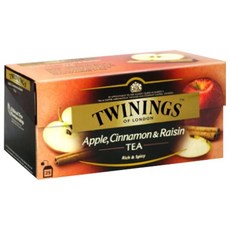 TWININGS 唐寧茶 異國香蘋茶, 蘋果、肉桂、葡萄乾, 富有異國風味, 25入茶包, 2g, 25包, 1盒