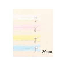 퀼트스타 YKK 슬림코일지퍼 파스텔 30cm, 1개, 백아이보리