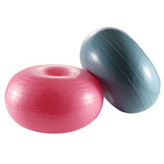 브리스 강아지 짐볼 슬개골운동 펫짐볼 도넛 밸런스볼 기구, 1개, 핑크