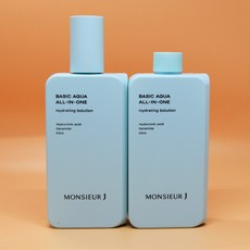 무슈제이 베이직 아쿠아 보습 올인원 1+1 기획(200ml+200ml) 도매가능