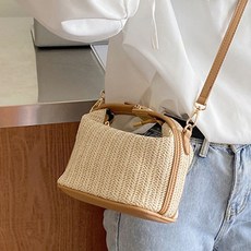 귀여운 여름썸머 라탄 미니 토트 크로스백 van*31874Gu