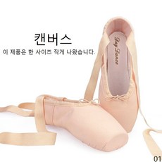 굿데이 컴퍼니 토슈즈 발레 슈즈 새틴토슈즈 발레슈즈 천토슈즈 댄스화 발레화 새틴리본 리본발레슈즈 연습용 yDS25, 235, 01