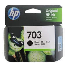 HP 703 CD887AA 정품잉크 K209A D730 K109A F735 검정, 1개