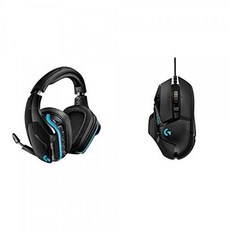 Logitech G935 Wireless DTS : X 7.1 서라운드 사운드 LIGHTSYNC RGB PC 게임 헤드셋 번들 (Logitech