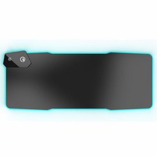 게이밍 e스포츠 무선충전 마우스패드 15W 무선충전 RGB 발광쿠션 초대형 패브릭 테이블매트