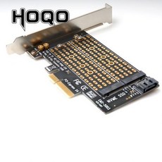 [해외] PCIEM2M.2 어댑터 SATA M.2 SSD PCIE 어댑터 NVMEM2 PCIE 어댑터 SSD M2SATA PCIE 카드 M 키 + B 키, Black