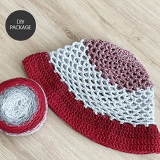 [패키지] 여름숭숭모자 만들기 (마크라메 1볼+동영상+도안)