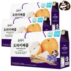 즙쟁이 도라지배즙, 2.4L, 3개