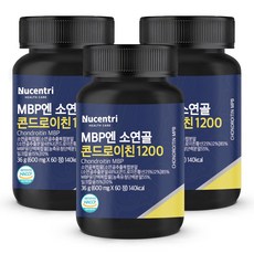 소연골 콘드로이친 1200 MBP 식약청 HACCP 인증, 3개, 60정 3개, 60정