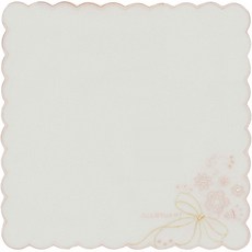 [질 스튜어트] 타올 손수건 여성 미니 타올 손수건 09201142B 흰색 일본 28cm × 28cm (FREE 사이즈)