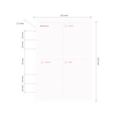 드림널스 A5 6공 다이어리 속지 위클리 120page (1년 분) 리필, 1개