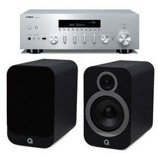 야마하 R-N600A + Q Acoustics 3030i 하이파이 네트워크 오디오, 단품, 색상(스피커):스피커(블랙)