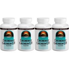 Source Naturals 소스내추럴스 크롬메이트 크롬 GTF 200mcg 테블릿, 120정, 4개