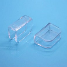 삼각형 사각 클립 보호대 테이블 코너 가장자리 투명 가드 커버 연결 브래킷 유리 커피 각도, 2. 12cm