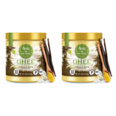 [해외]4th & Heart Vanilla Bean Grass Fed Ghee 포쓰 앤 하트 바닐라 빈 그래스 페드 기 버터, 454g, 2개