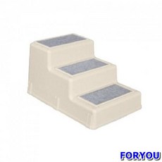 [Foryou] 강아지용 계단 디딤대 펫 3단 스텝 회색 놀이터 쉼터 애견 개계단 매트 가구 침대 용품 방석 2단 강아지계단