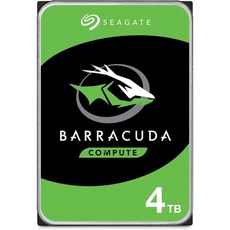 Seagate BarraCuda 4TB 내장 하드 드라이브 HDD - 컴퓨터 데스크탑 PC 노트북용 3.5인치 Sata 6Gb/s 5400RPM 256MB 캐시(ST4000DM00, 6TB_HDD - 씨게이트barracuda5400rpm256mb