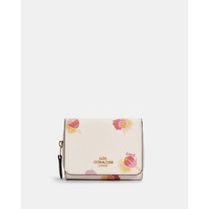 [해외]코치 SMALL TRIFOLD WALLET WITH POP FLORAL PRINT