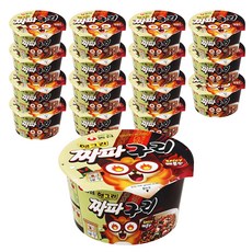 농심 앵그리 짜파구리 큰사발면 108g, 16개 16개