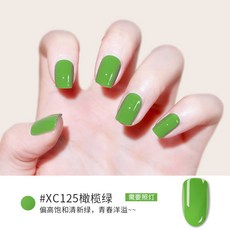 하이킹영 네일 젤 갈계절 봄 여름 매니큐어 지구 씨리얼젤, 1, XC125 올리브그린 （필요로 함 비