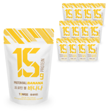 토네이드 프로틴볼 바나나맛 단백질스낵 단백질 15g 함유 BCAA 아르기닌, 30g, 12개