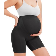 LANCS 원활한 출산 Shapewear 높은 허리 반바지 임신 속옷 범프 배꼽 지원 베이지 128618