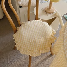 마카롱체크프릴방석