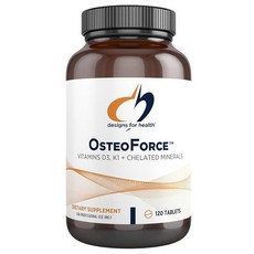 Designs for Health OsteoForce -(240캡슐 흡수성이 뛰어난 영양소가 포함된 프리미엄 뼈 지원 보충제 - 말산 칼슘 마그네슘 아연 비글리시네이트 킬레이트, 120 Count (Pack of 1)