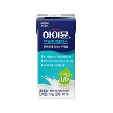 일동 하이뮨 프로틴밸런스팩 저당, 190ml, 96개