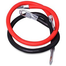 CARTMAN 4AWG 24-Inch 배터리 인버터 케이블 세트 4Gauge X 24 1 블랙 1 레?