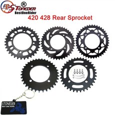 스톤 더 리어 스프로킷 420 428 35T 37T 39T 41T 43T SDG 허브 휠 피트 더트 바이크 오토바이, [11] 428 43T