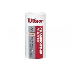 Wilson Badminton Ball 챔피언십 셔틀콕 3 팩 78 곡 흰색 플라스틱 / 천연 코르크 WRT6040WH78 WILSO