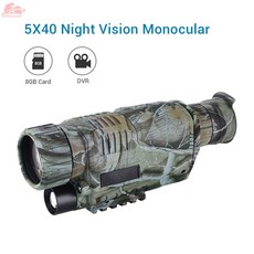 적외선 디지털 5x40 야간 투시경 쌍안경 야간 스코프 카메라 사냥 위장 단안 용 비 열 gen3, 01_Black color