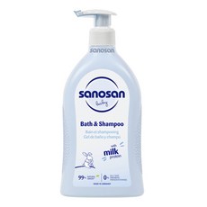 사노산 베이비 바스앤샴푸 500ml 행복쇼핑 신생아 아기 유아 헤어 바디워시, 1개