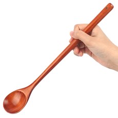 원목 롱스푼 33cm, 1개