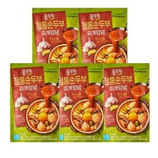 (냉장)[풀무원]정통순두부찌개양념140gx5, 140g, 5개