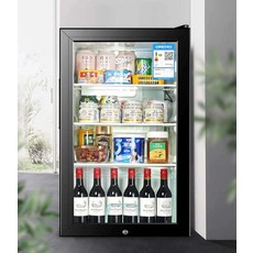 가정용 와인셀러 술 냉장고 소형 음료 쇼케이스, 65L(냉장+냉동)잠금장치