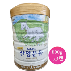 일동후디스 산양분유 1단계 신생아 분유 산양유, 800g, 3개