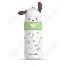 크로스 보더 Sanrio 정품 산리오 350ml 보온보냉 어린이 텀블러 (당일출고 국내배송) 350m포차코 1개