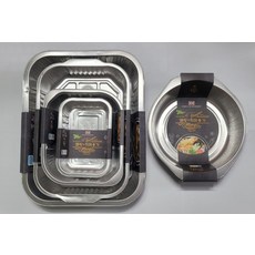 메이그린 캠핑 직화용기 은박용기 5종 425ml 1175ml 2160ml 3320ml 1431ml, 원형(3개), 3개
