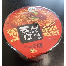 유어스 명동빨계떡 틈새라면 컵라면 매운맛 큰컵 105g x 8개