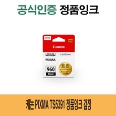 캐논 정품잉크 검정 복합기 AD9 PIXMA PG960 TS5391, 5391정, 본상품선택
