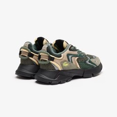 LACOSTE WOMEN'S L003 NEO SNEAKERS 46SFA0003 KHK/DK GRN P1N