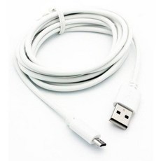 화이트 6ft 롱 USB 데이터 케이블 충전 파워 와이어 MetroPCS LG Optimus L9, 상세내용참조