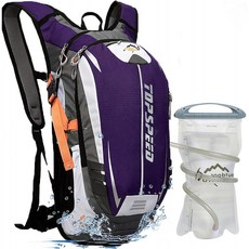 INOXTO 수화 팩 배낭 2L 물 방광 가방이 달린 절연 경량 물 배낭 하이킹을위한 Daypack 여성 남성 키즈 달리기 사이클링 캠핑, 단일옵션