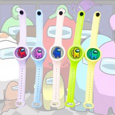 어린이 모기퇴치 팔찌 어몽어스 led 랜덤 여름, 1개