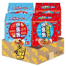 라면킹 농심 배홍동 비빔면 8봉 x 배홍동 쫄쫄면 8봉