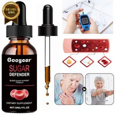 Googeer 100% 유기농 디펜더 설탕 디펜더 혈당 지원 보충제, 1개, 30ml - googeer