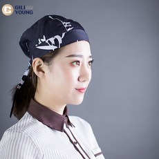 others 일식 조리사 모 주방 식당 종업원 공작 맞 춤 형 요리 점 포두 초밥 리본 두건 모자 2020 남녀 공용 도안 1 조절 가능