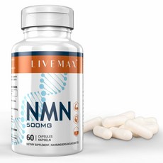 Livemax 라이브맥스 NMN 500mg 60정, 1개, 상세설명참조